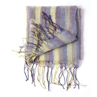 Multicolor Linen And Scarf