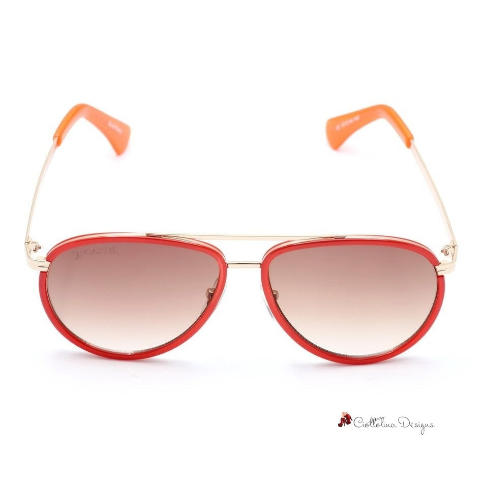 Red Metal Sunglasses