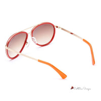 Red Metal Sunglasses