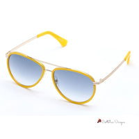 Yellow Metal Sunglasses