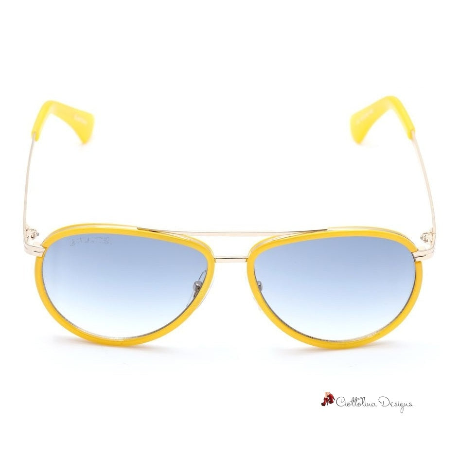 Yellow Metal Sunglasses