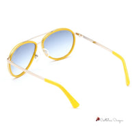 Yellow Metal Sunglasses