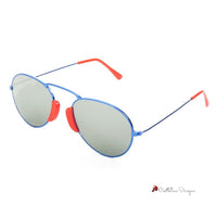 Blue Metal Sunglasses