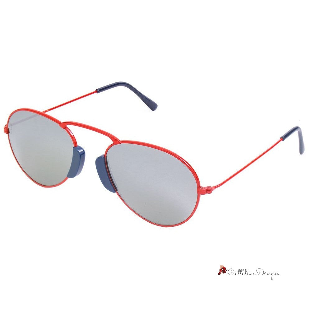 Red Metal Sunglasses