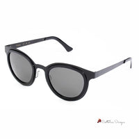 Black Stainless Steel Sunglasses