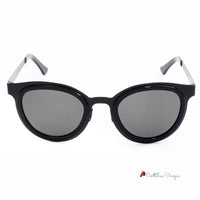 Black Stainless Steel Sunglasses