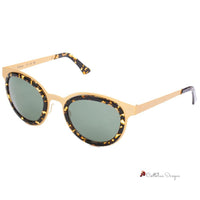 Gold Stainless Steel Sunglasses