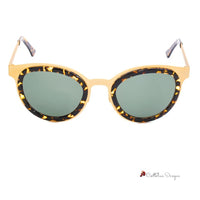 Gold Stainless Steel Sunglasses