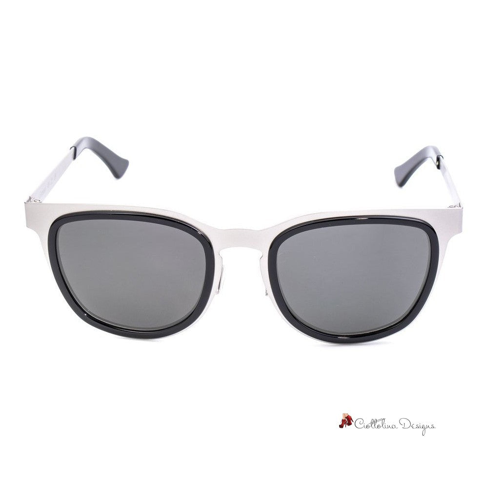 Gray Stainless Steel Sunglasses