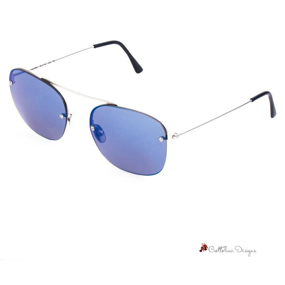 Silver Stainless Steel Sunglasses