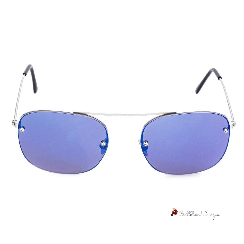 Silver Stainless Steel Sunglasses