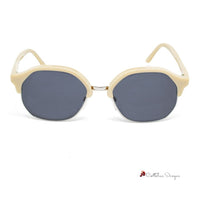 White Acetate Sunglasses