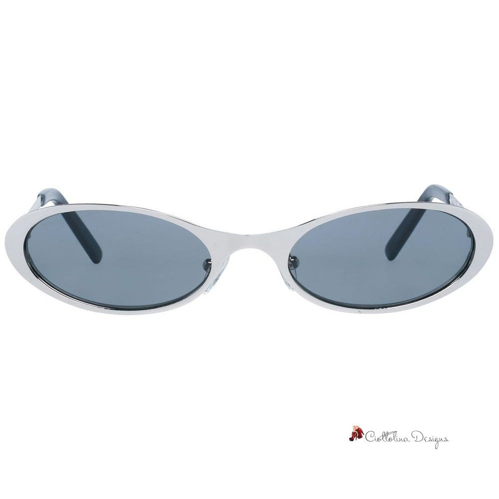 Silver Metal Sunglasses