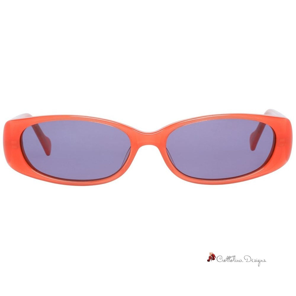 Orange Plastic Sunglasses