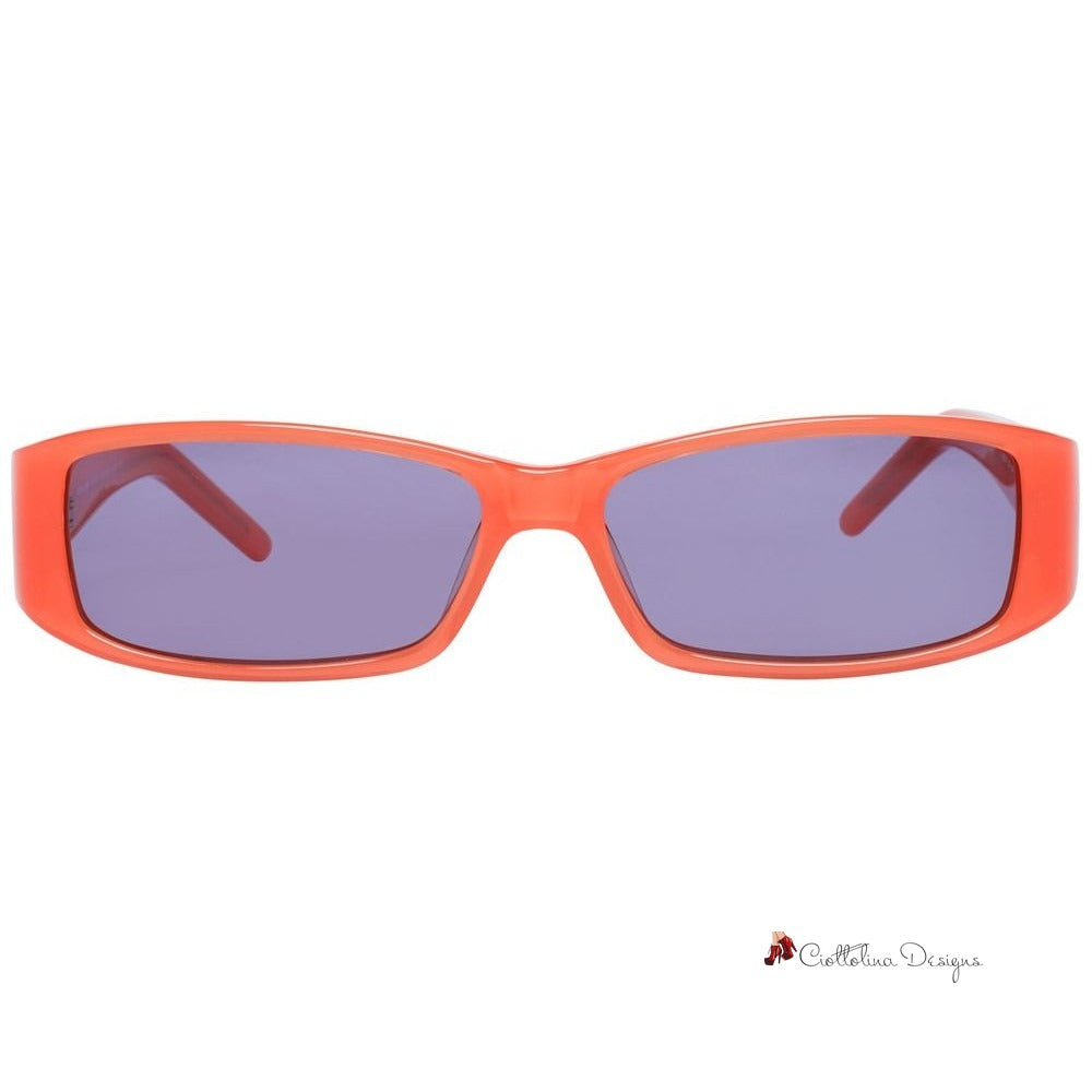 Orange Plastic Sunglasses