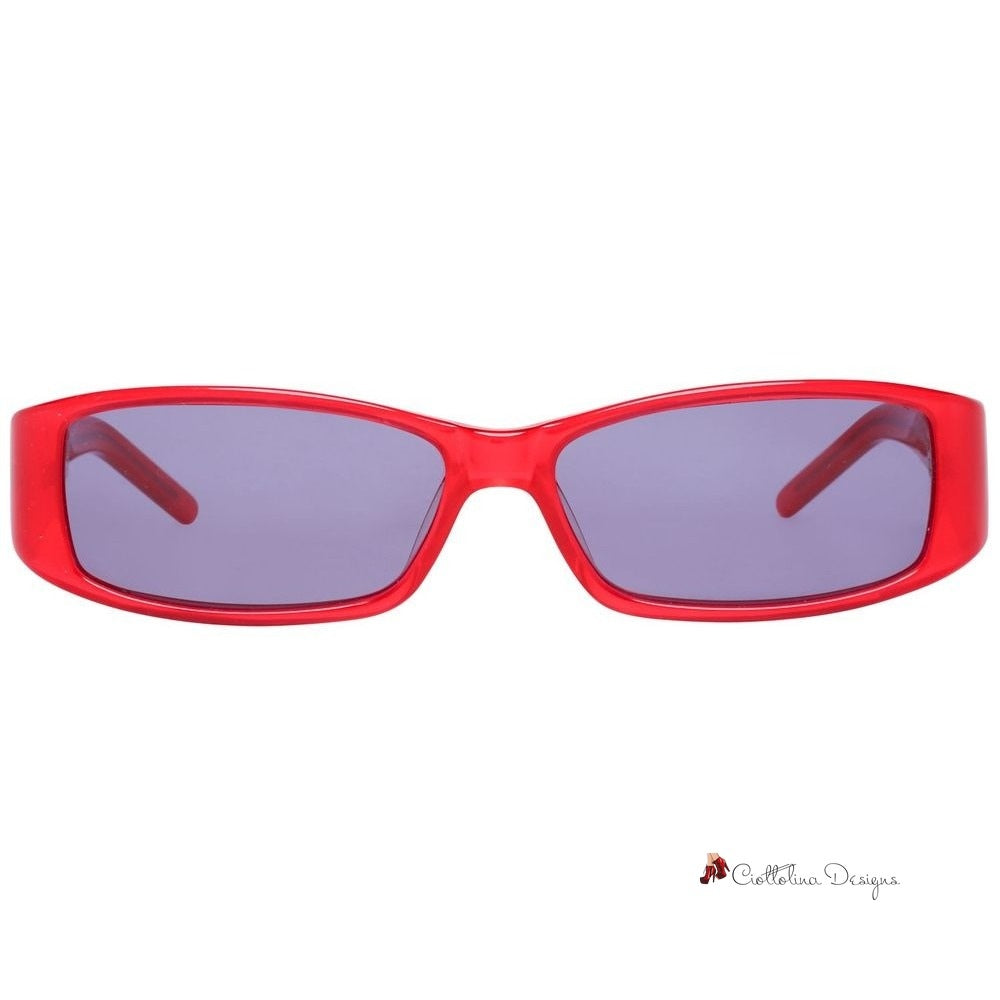 Red Plastic Sunglasses