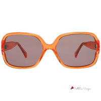 Orange Plastic Sunglasses