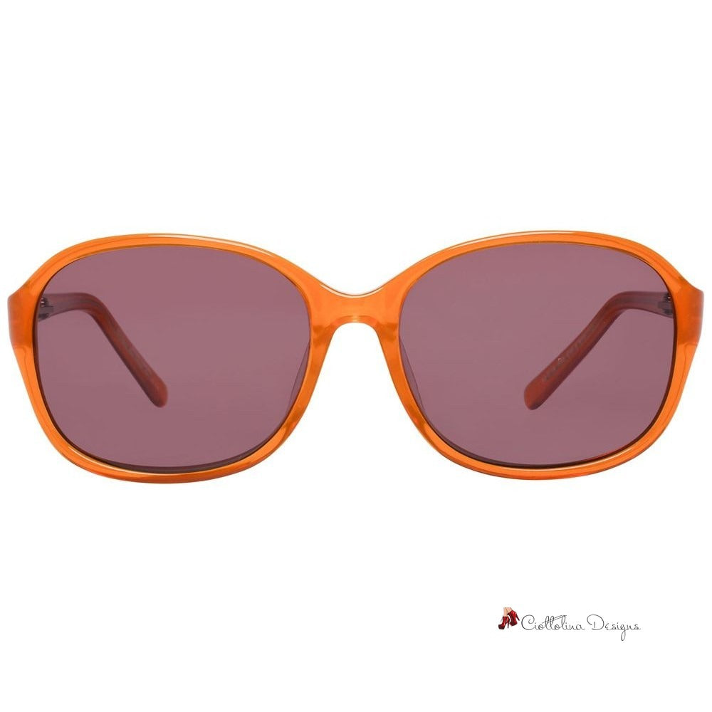 Orange Plastic Sunglasses