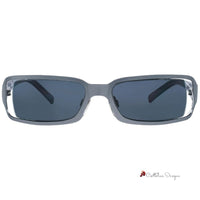 Gray Metal And Plastic Sunglasses