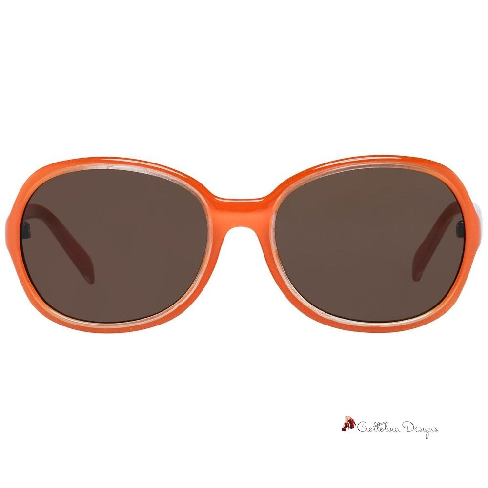 Orange Plastic Sunglasses