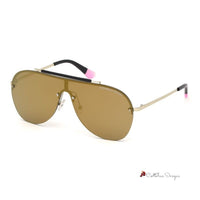 Rose Gold Metal Sunglasses