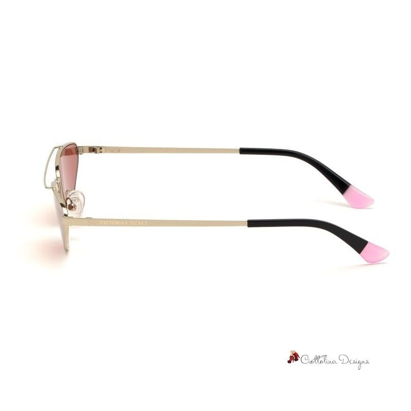 Rose Gold Metal Sunglasses