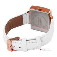 White Leather Watch