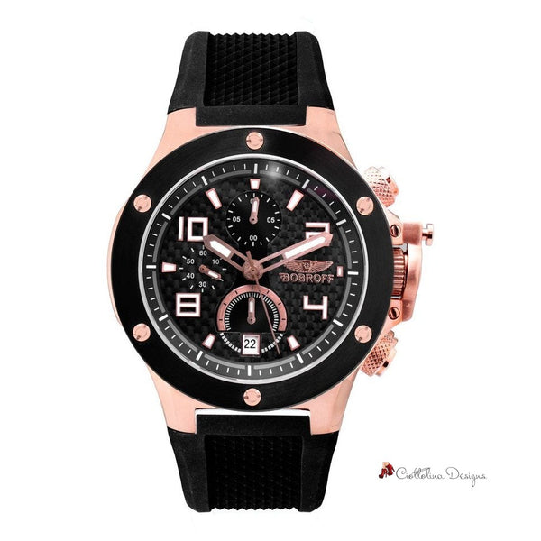 Black Rubber Watch