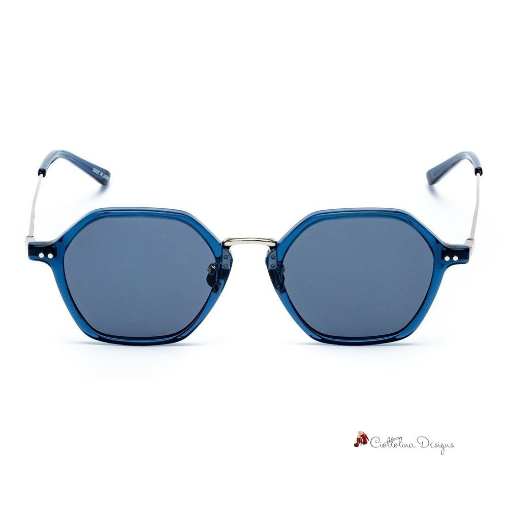 Blue Titanium Sunglasses