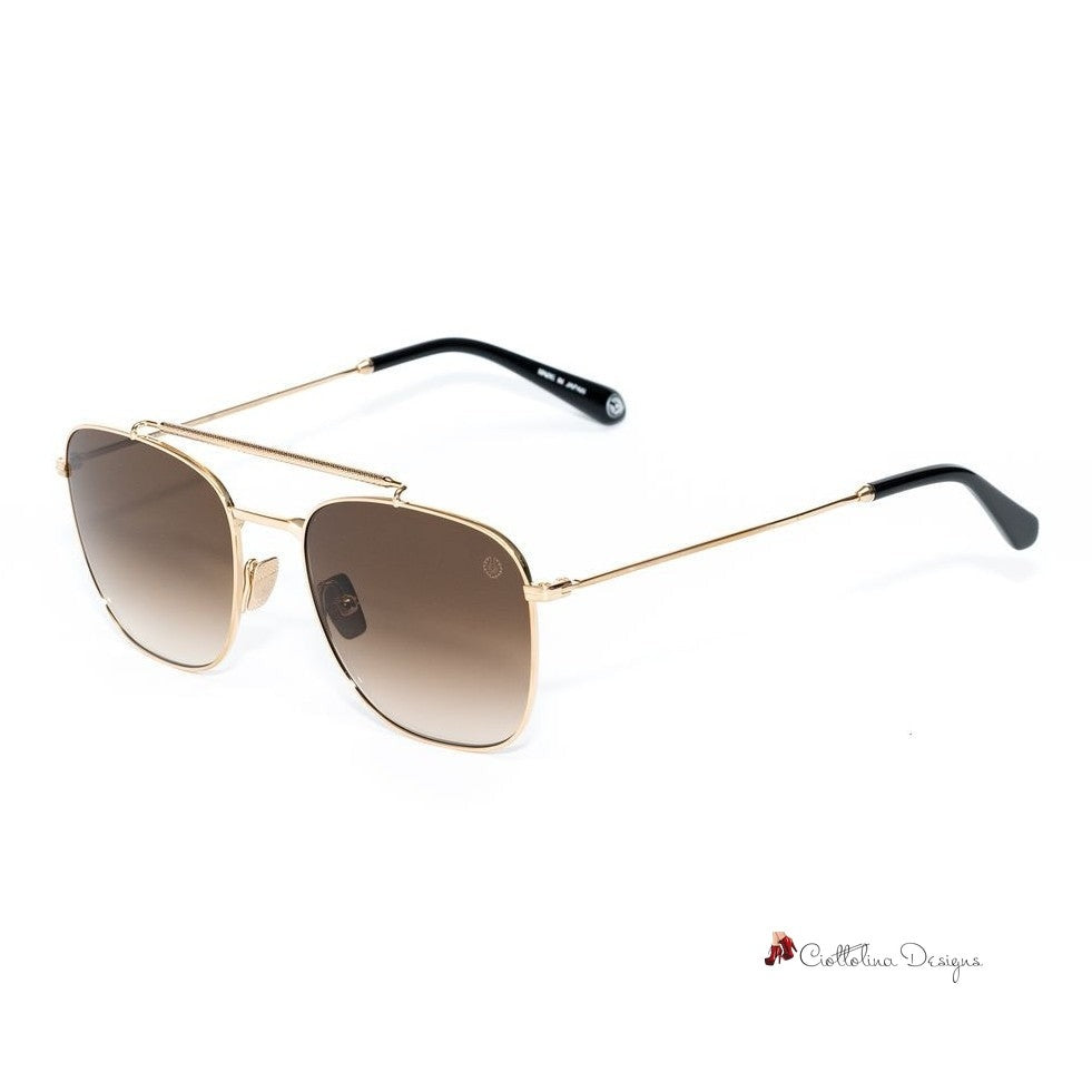 Gold Titanium Sunglasses