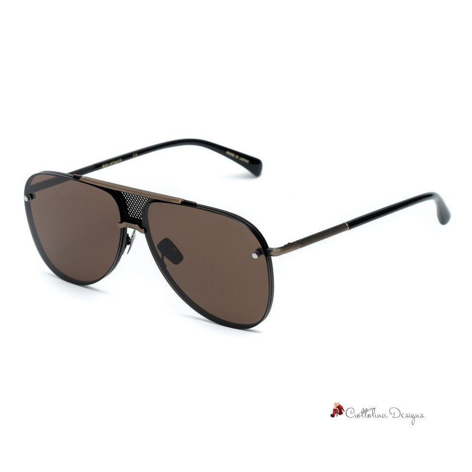 Brown Titanium Sunglasses