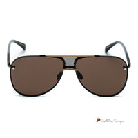 Brown Titanium Sunglasses