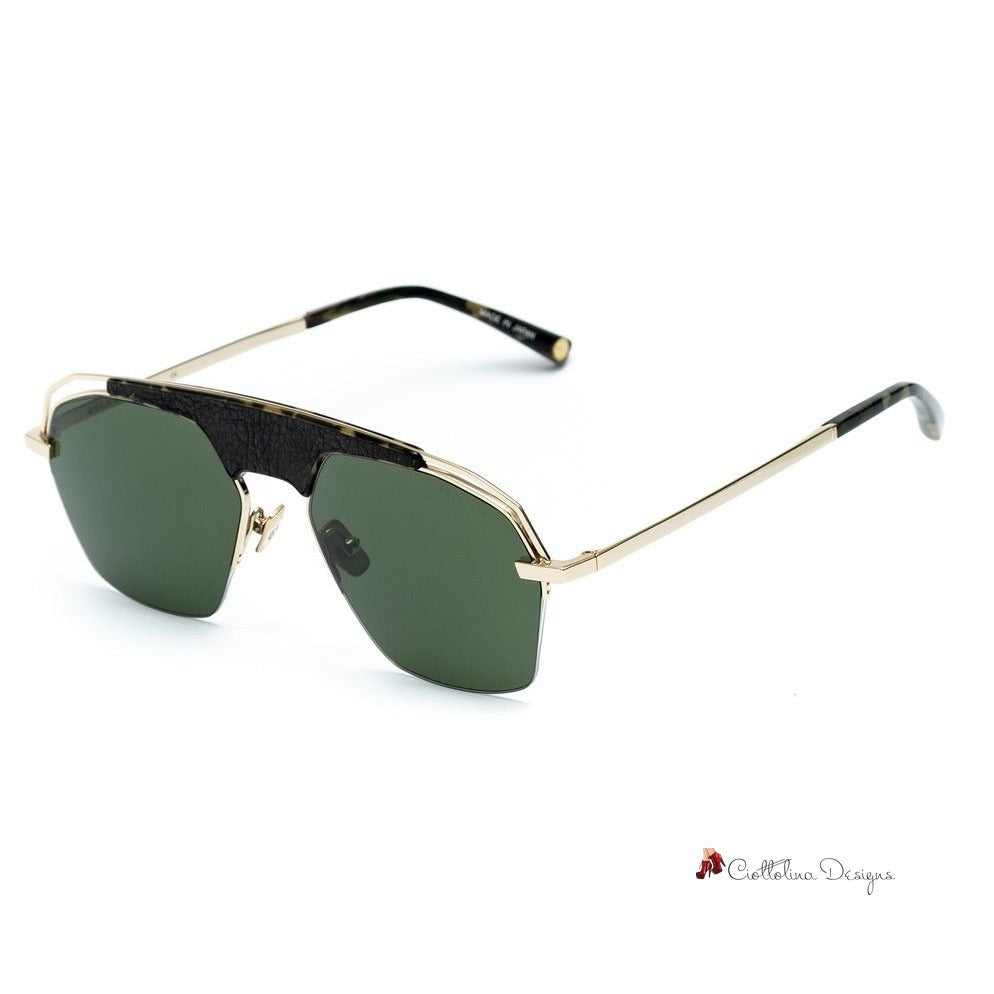 Gold Titanium Sunglasses