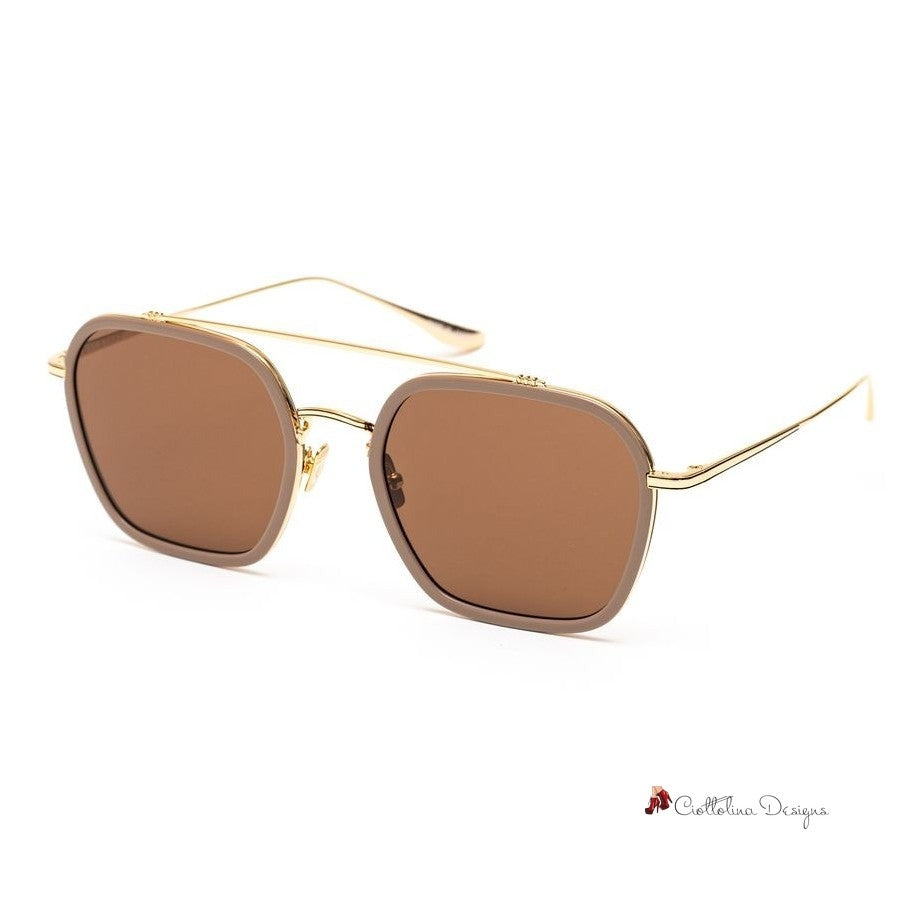 Gold Titanium Sunglasses