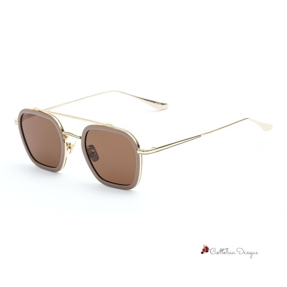 Gold Titanium Sunglasses