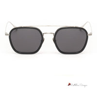 Gray Stainless Steel Sunglasses