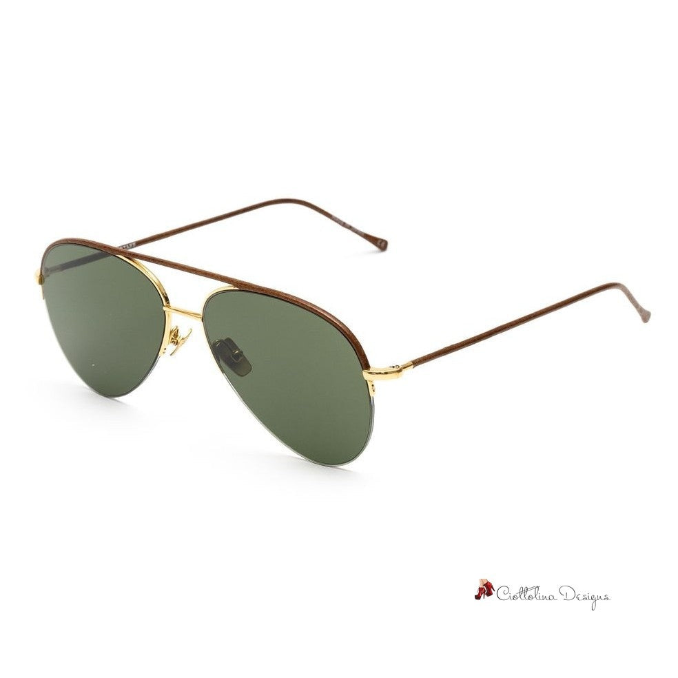 Brown Titanium Sunglasses