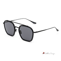 Black Stainless Steel Sunglasses