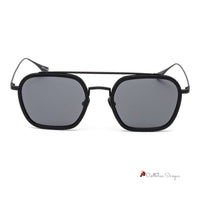 Black Stainless Steel Sunglasses