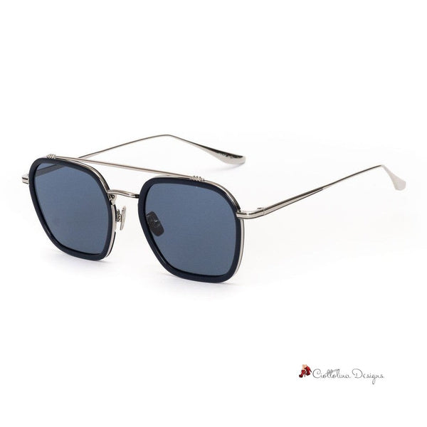 Gray Stainless Steel Sunglasses