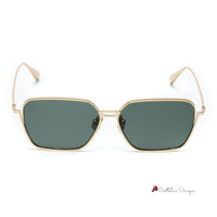 Gold Stainless Steel Sunglasses