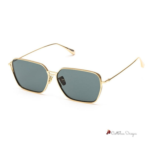 Gold Stainless Steel Sunglasses