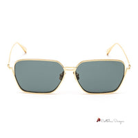 Gold Stainless Steel Sunglasses