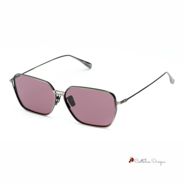 Gray Stainless Steel Sunglasses