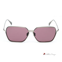 Gray Stainless Steel Sunglasses