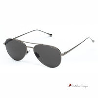 Gray Stainless Steel Sunglasses