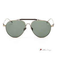 Gray Stainless Steel Sunglasses