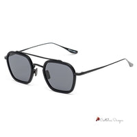 Black Stainless Steel Sunglasses