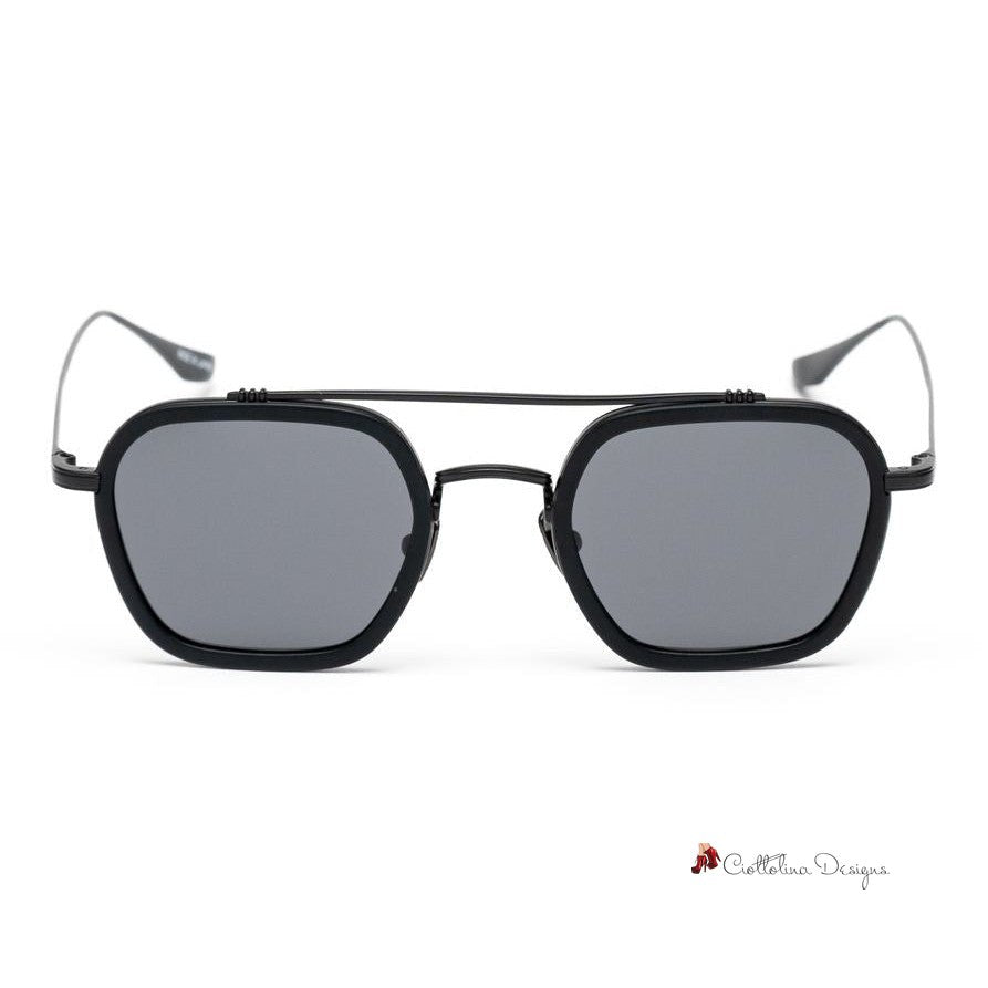 Black Stainless Steel Sunglasses