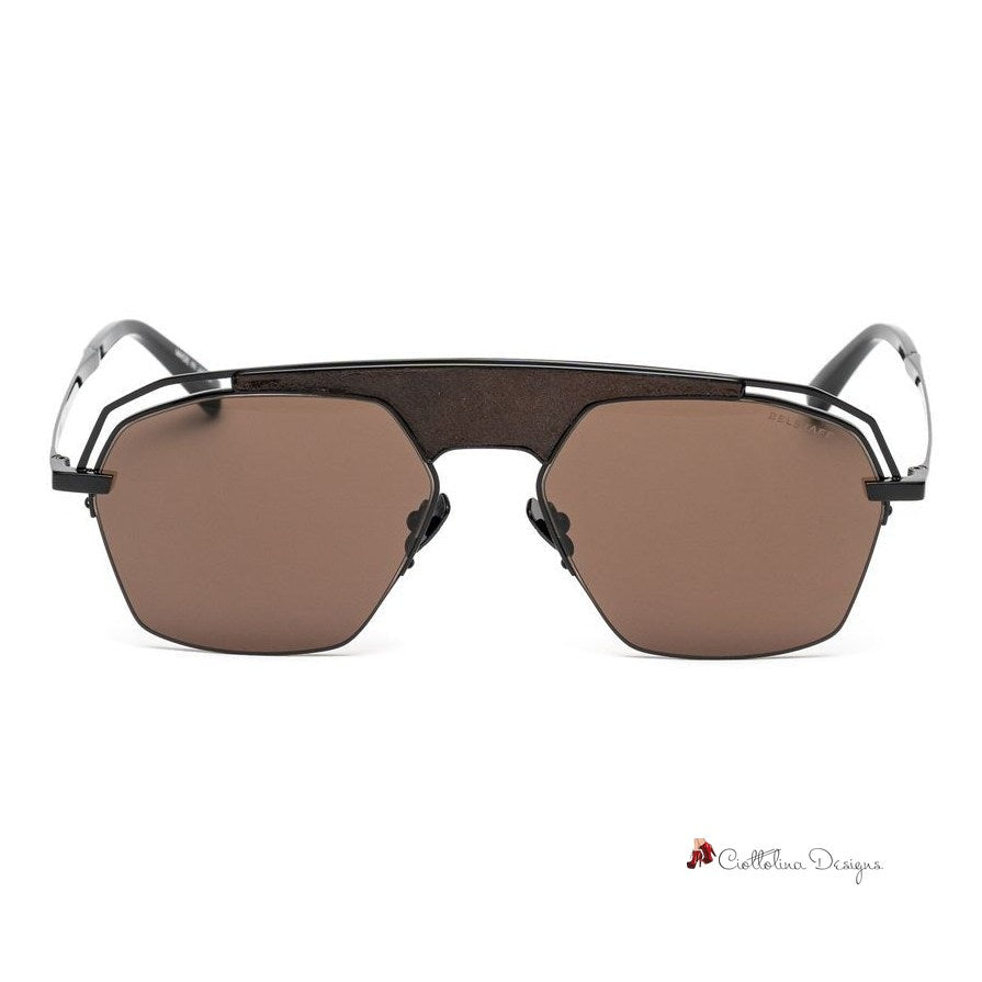 Brown Titanium Sunglasses